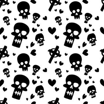 Halloween holiday ilettering in cartoon style. Use it for poster, background, card design. Vector illustration.