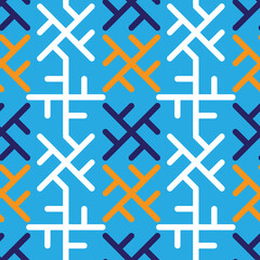 Ayauaska pattern design. American indian tribal pattern in hand drawn style. Vector illustration.