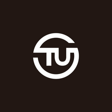 initial letters TU logo vector design