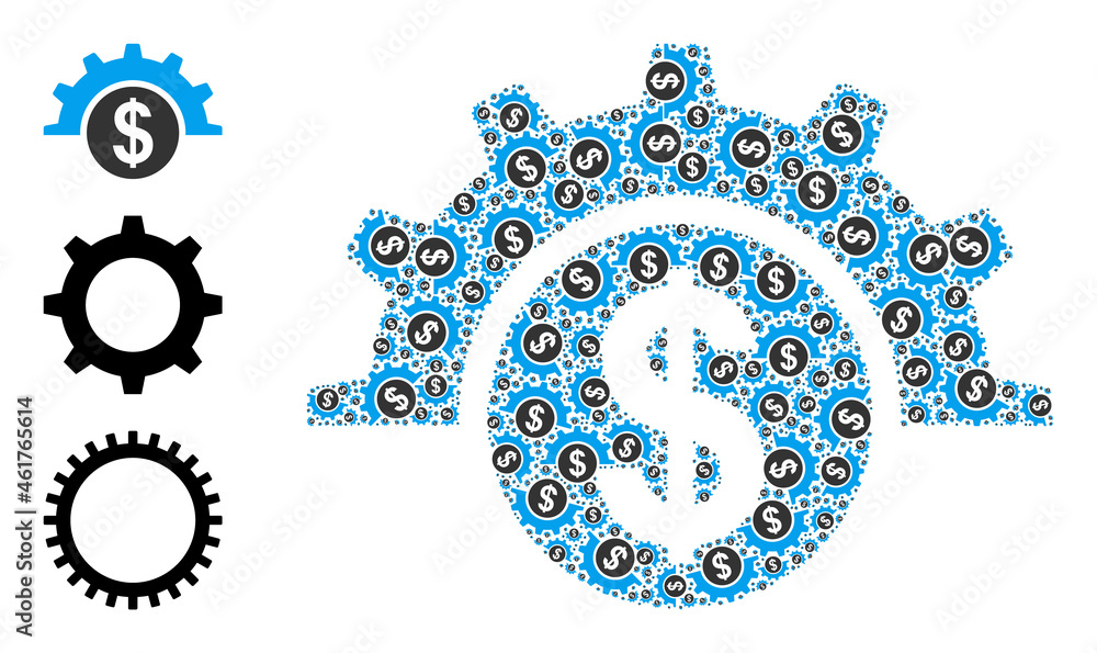 Poster itself recursion mosaic financial industry. vector financial industry mosaic is designed from repeat