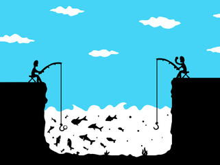 Fishing Envy Cartoon