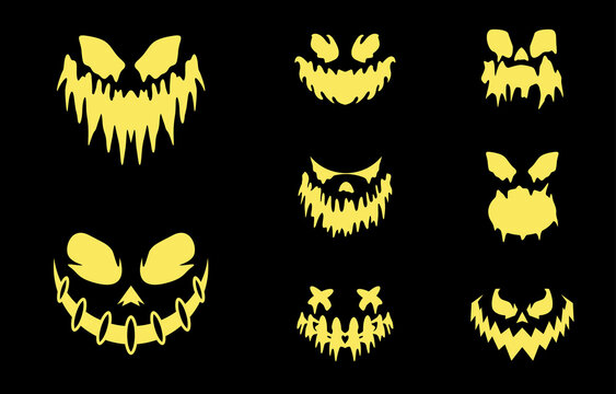 Set face halloween 