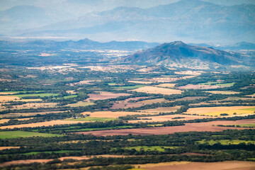 aerial view of rice crops in Ibagu&eacute; Tolima Colombia