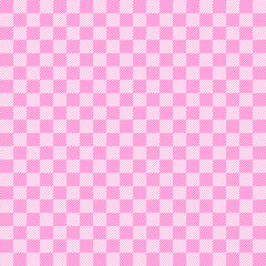 Pink and white Scotland textile seamless pattern. Fabric texture check tartan plaid. Abstract geometric background for cloth, card, fabric. Monochrome repeating design. Modern squared ornament.