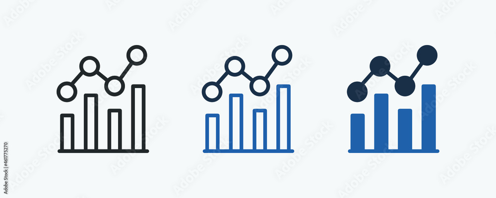 Poster analytics icon. vector illustration style is flat iconic symbol. designed for web and app design int