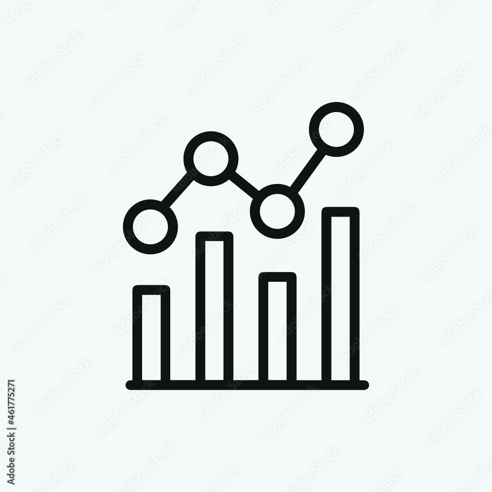 Poster analytics icon. vector illustration style is flat iconic symbol. designed for web and app design int