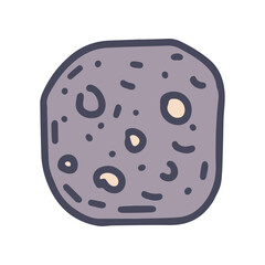cookie color vector doodle simple icon design
