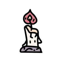 candle color vector doodle simple icon design