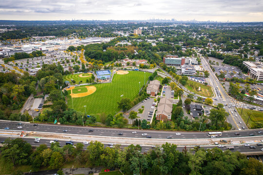 Aerial Drone of Paramus New Jersey 