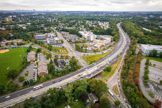 Aerial Drone of Paramus New Jersey 