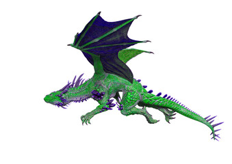 dragon is doing a cool fly