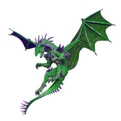 Fototapeta premium dragon is looking down for action