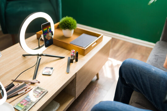 Filming a new video for social media