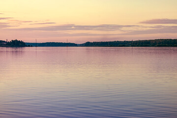 sunrise over the river