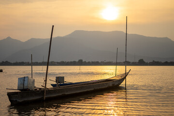 Fototapeta premium Sunset View Mekong River 