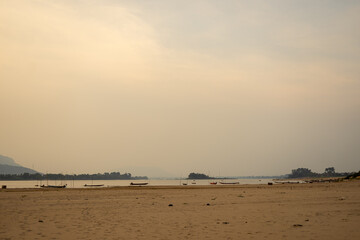 Sunset View Mekong River 