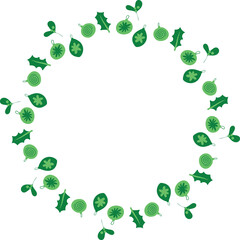 A christmas wreath simple vector clip art