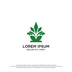 Nature logo vector graphic design
