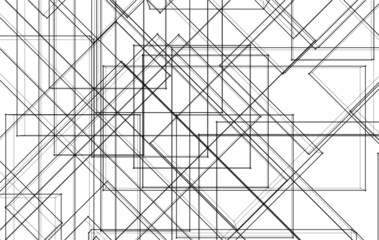 Abstract graphic design 3d drawing