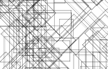 Abstract graphic design 3d drawing