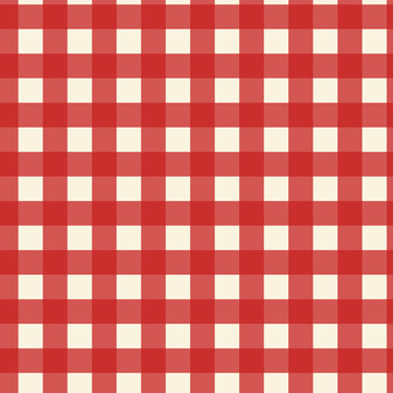 Classic buffalo check plaid pattern in red
