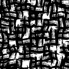 Naklejka premium Abstract style seamless texture. Hand drawn chaotic paint smears pattern. Contemporary surface print. Freehand modern background. Handdrawn artistic design wallpaper.