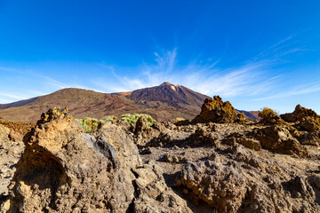 landscape with blue sky