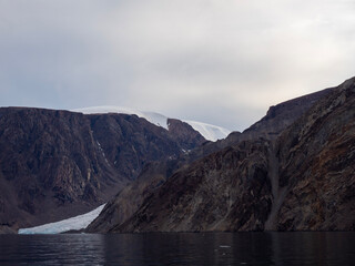 photos of mountains, sea ice, glaciers and oceans from the Canadian arctic