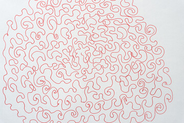 hand drawn red ink pen background