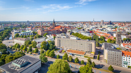 Panoramic view of Hanover - obrazy, fototapety, plakaty