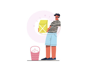 Startup illustration. Concept of building new business