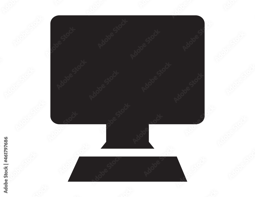 Aufkleber computer icon vector isolated on white background. trendy computer icon in flat style. modern templa