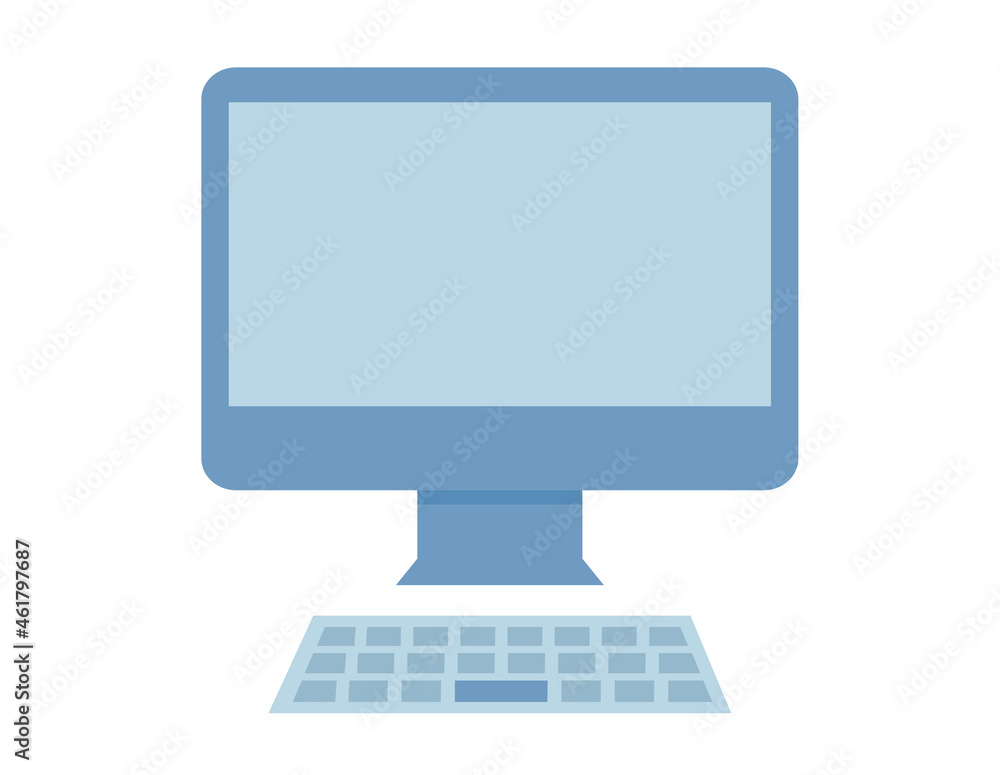 Poster computer icon vector isolated on white background. trendy computer icon in flat style. modern templa