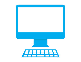 Computer icon vector isolated on white background. Trendy computer icon in flat style. Modern template for web site, app, ui and logo. Vector illustration, EPS 10