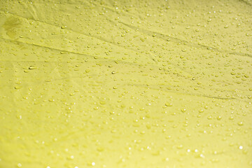 Wet awning from the rain.