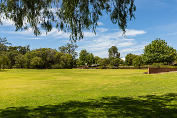 Grassy Lakes Park Dalyellup with basketball hoop in background