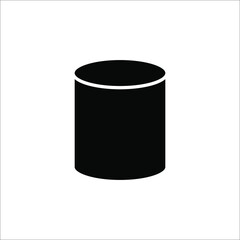 cylinder shape illustration vector graphic icon, Simple line, outline icon for ui and ux, website or mobile application