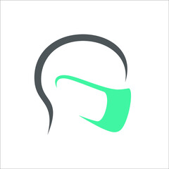 Obraz premium face with mask