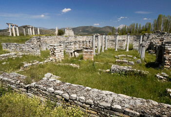 Ruins of Temple of Aphrodite and North Agora, Aphrodisias, Turkey