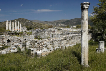 Ruins of Temple of Aphrodite and North Agora, Aphrodisias, Turkey