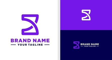 KS LOGO MONOGRAM LINE UNUSUAL EDITABLE