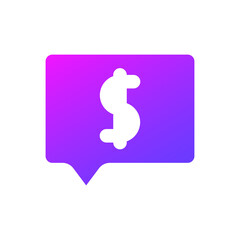 Dollar chat icon