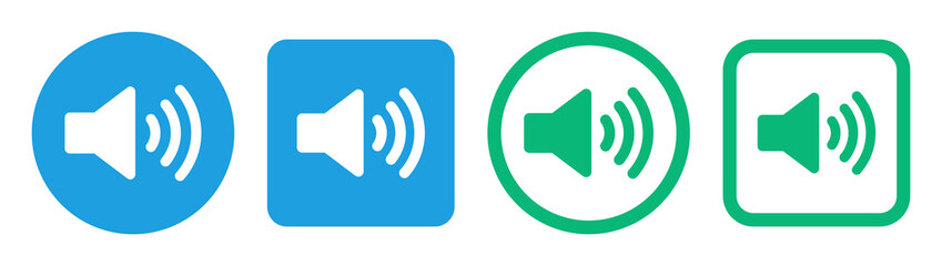 Sound button icon vector illustration.