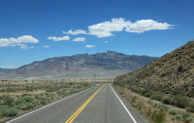 Landscape with House Range - Highway 50, Utah