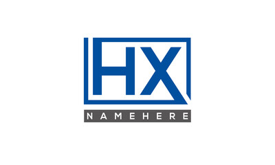 HX creative three letters logo	