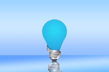 3d rendering Light bulb for multiple ways of thinking and leadership concepts, as well as brainstorming and teaching concepts