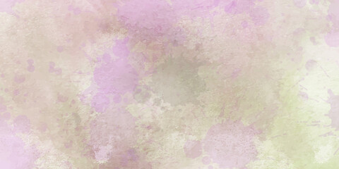 Beautiful fantasy colorful aquarelle paper textured ink effect grungy wet pastel illustration for design