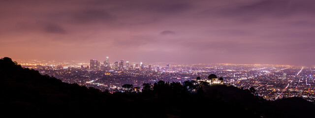 Griffith Observatory and Downtown LA
