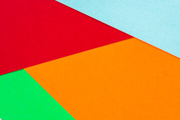 green, blue and yellow and red pastel paper color for background