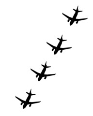airplane isolated on white
